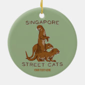 Sea Otter Singapore Street Cats Keramik Ornament (Hinten)