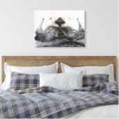 Sea Otter Sleeping Leinwanddruck (Insitu (Schlafzimmer))