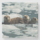 Sea Otter Steinuntersetzer (Vorderseite)