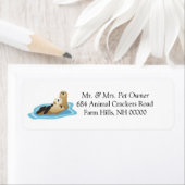 Sea Otter Theme Rücksendeadressen-Aufkleber Sticke (Insitu)