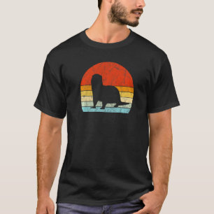 Sea Otter Vintag Sunset Retro Niedliche Fraueninse T-Shirt