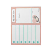 Sea Otter Weekly Meal Planer Notizblock (Rotiert)