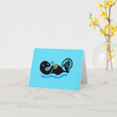 Sea OTTER - Wildtiere - Natur - Blau Karte (Gelbe Blume)