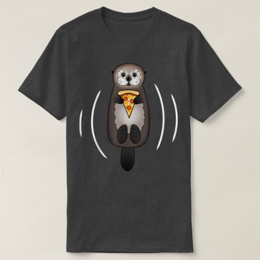 Sea Otter With Pizza T-Shirt (Design vorne)