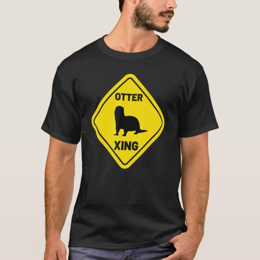 Sea Otter Xing Animal Women's River Otter T-Shirt (Vorderseite)