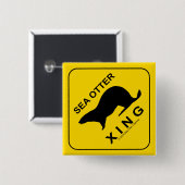 Sea Otter Xing Button (Vorne & Hinten)