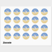 Sea Otters Couple Wedding Danke Stickers (Blatt)