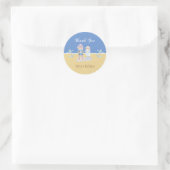 Sea Otters Couple Wedding Danke Stickers (Tasche)
