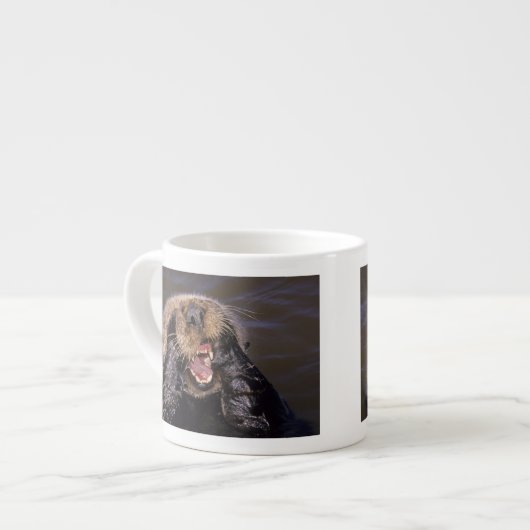 Sea Otters, Enhydra lutris 6 Espressotasse (Vorderseite Links)