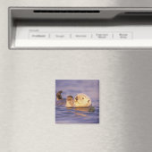 Sea Otters, Enhydra lutris Magnet (In Situ (Geschirrspüler))