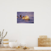 Sea Otters, Enhydra lutris Poster (Küche)
