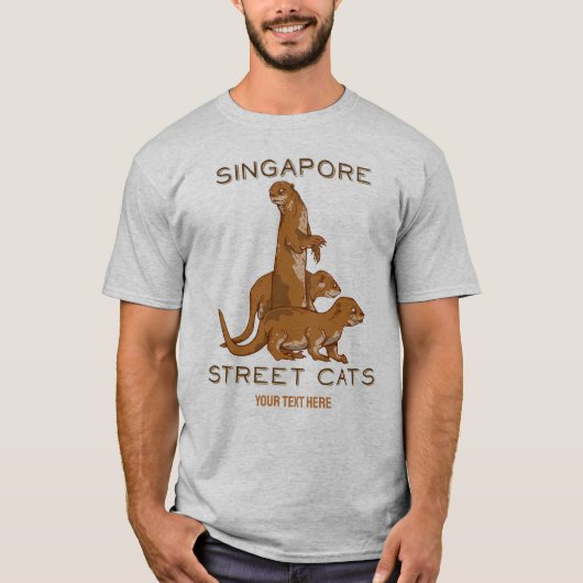 Sea Otters in Singapur T-Shirt (Vorderseite)