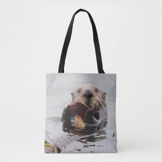 Sea Otters Liebe Crazy for Breakfast Tasche (Vorderseite)
