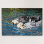 Sea Otters. Puzzle (Horizontal)