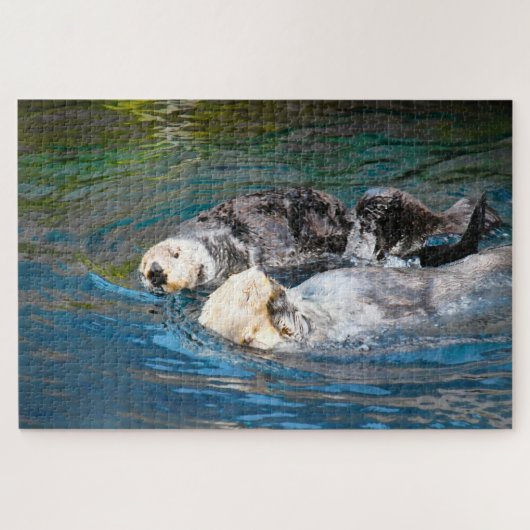 Sea Otters. Puzzle (Horizontal)