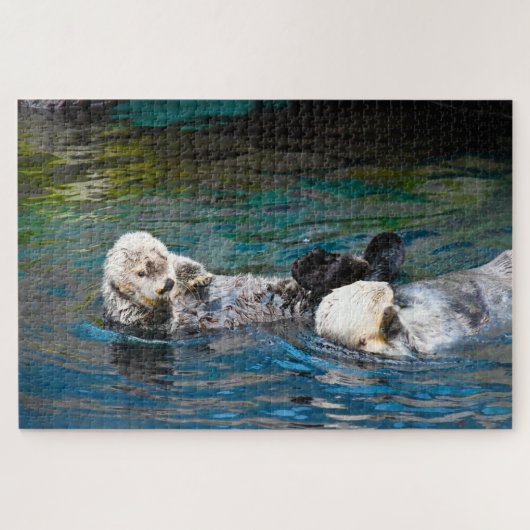 Sea Otters. Puzzle (Horizontal)