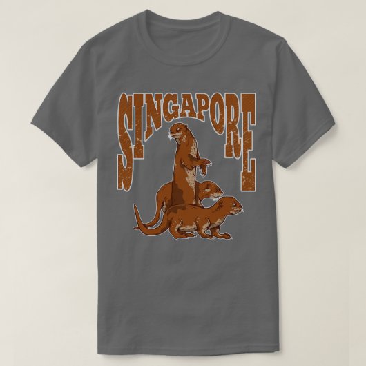 Sea Otters Singapur T-Shirt (Design vorne)