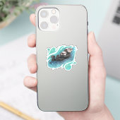 Sea Otters Vinyl Sticker (Telefon)