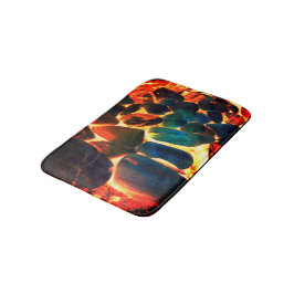 Sea Oyster Muschel auf der blassenden Vulkanlava o Badematte