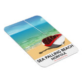 Sea Palling Beach Norfolk Strandposter Magnet (Rechte Seite)