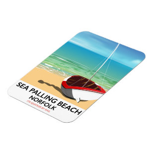 Sea Palling Beach Norfolk Strandposter Magnet