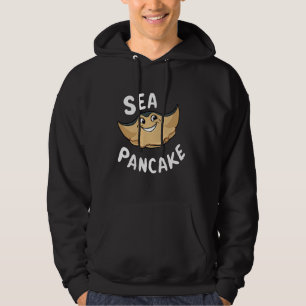 Sea Pancake Oceanic Manta Ray Kunstwerk Hoodie