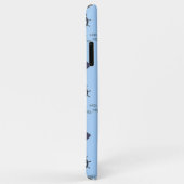 Sea pattern on blue Case-Mate iPhone hülle (Hinten/Rechts)