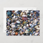 Sea Pebbles Beach Stones Rhodes Griechenland Postkarte (Vorne/Hinten)