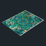 Sea Prism Mandala（海のプリズム曼荼羅） Puzzle<br><div class="desc">海辺に打ち上げられたシーグラスの輝きと、万華鏡のような対称世界が融合したアート作品。
柔らかな青や緑、白、ピンク、黄色が織りなす繊細な模様は、まるで光と静けさが溶け合う瞑想空間のようです。
鏡に囲まれたような構図が視覚的な奥行きを生み、見るたびに新たな発見があるデザインにしました。</div>