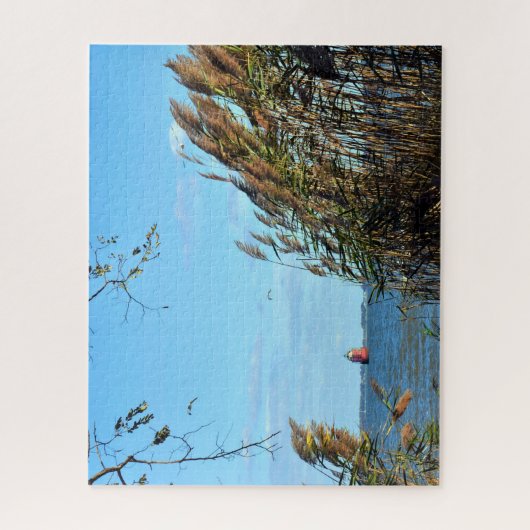 Sea Reeds und Lighthouse Jigsaw Puzzle (Vertikal)