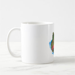 Sea Run Cutthroat Chasing Chrome Trout Kaffeetasse