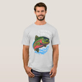 Sea Run Cutthroat Chasing Chrome Trout T-Shirt (Vorne ganz)
