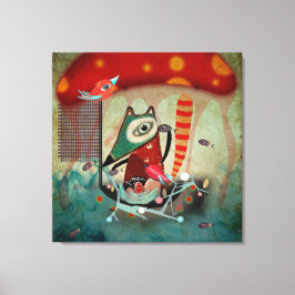 Sea Sailor Fox Nest und Vögel Leinwanddruck