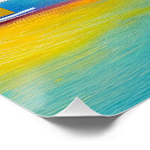 Sea Scape 10 "Auf dem Sand stecken". Poster (Ecke)