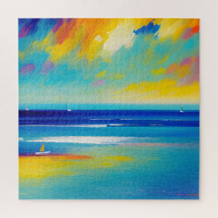 Sea Scape 10 "Auf dem Sand stecken". Puzzle