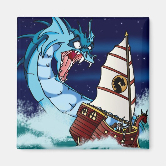 Sea Serpent Drama Magnet (Vorne)