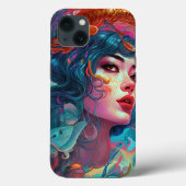 Sea Serpent Hair Lady Fantasy Art Case-Mate iPhone Hülle (Rückseite)