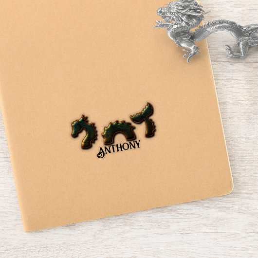 Sea Serpent mit Ihrem Namen Aufkleber