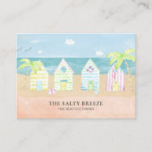 *~* Sea Shacks Sand Bucket Dining Beach Tropical Visitenkarte (Vorderseite)