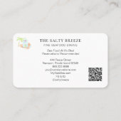 *~* Sea Shacks Sand Bucket Palm Dining Beach  Visitenkarte (Rückseite)