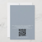 Sea Shell Beach Elegant Modern QR Code Wedding Einladung (Rückseite)