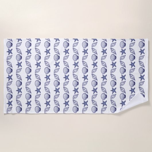Sea Shell Summer Lover Strandtuch (Vorderseite)