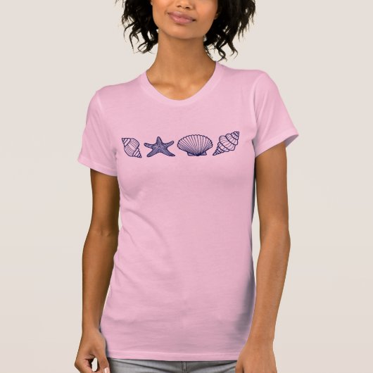 Sea Shell Summer Woman  T-Shirt (Vorderseite)