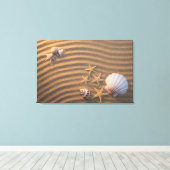 Sea Shells And Starfish Leinwanddruck (Insitu (Holzboden))