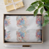 Sea Shells Coral & Betta Fish Decoupage Seidenpapier (Geschenk)