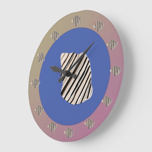 Sea shells große wanduhr (Winkel)