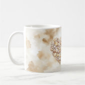 Sea Shells Heart Beach Happy Place Kaffeetasse (Links)