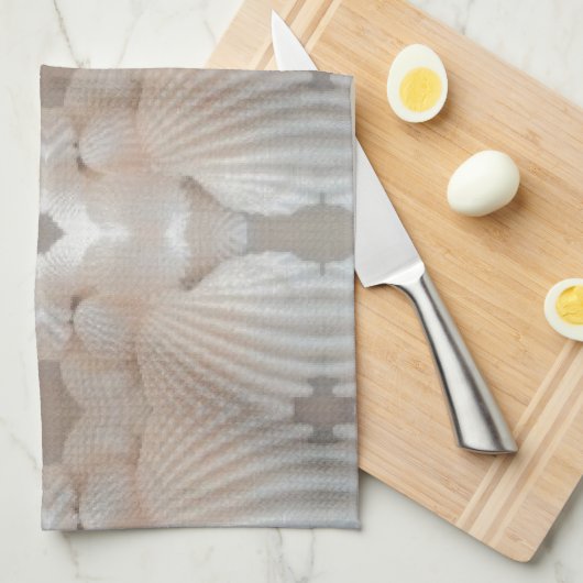 Sea Shells Love, Romantic Exotic Tropical Bridal Handtuch (Viertel Falte)