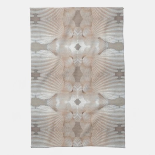 Sea Shells Love, Romantic Exotic Tropical Bridal Handtuch (Vertikal)