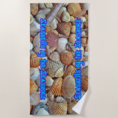 Sea Shells Mixed Beach Seashells Strandtuch (Vorderseite)